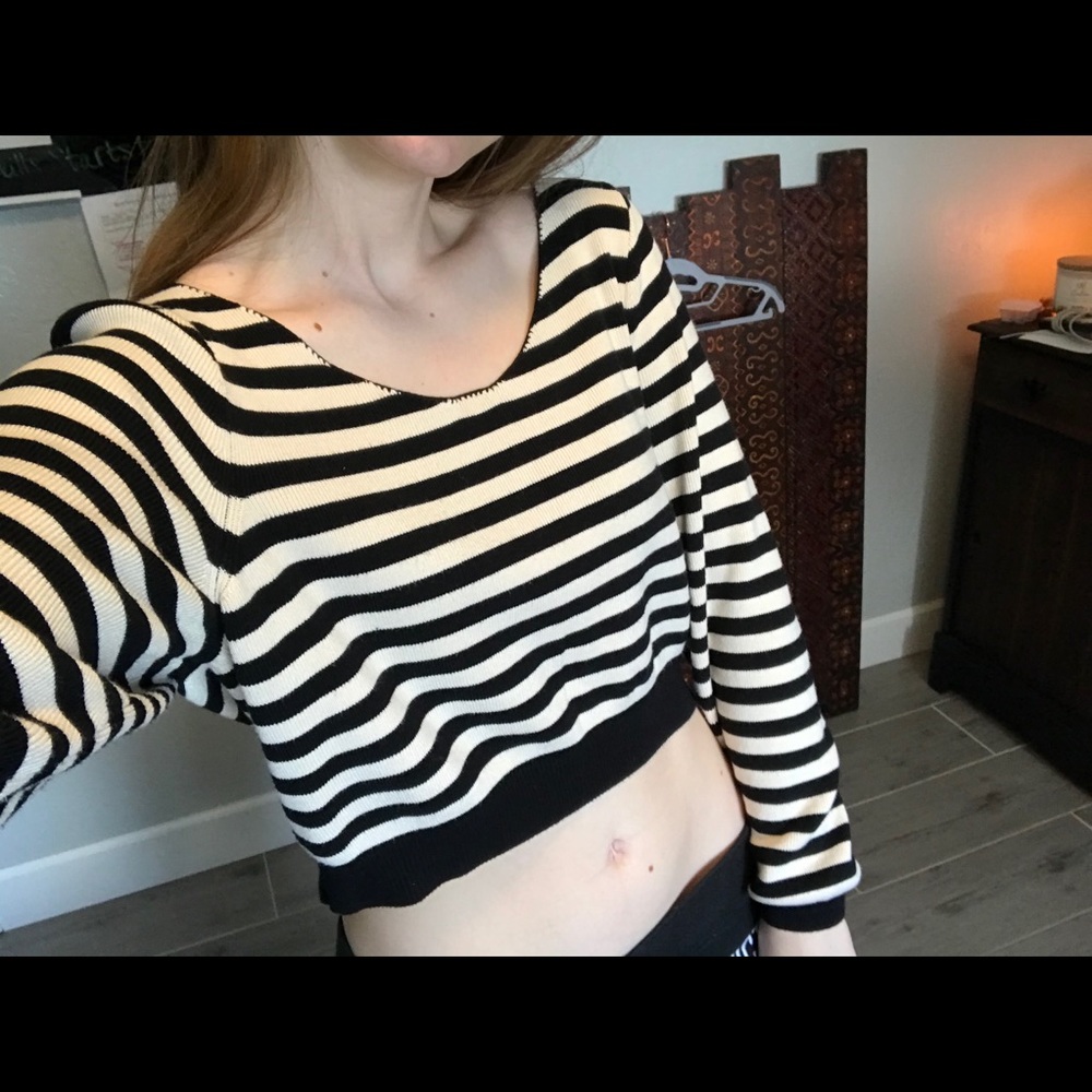 Cropped free people sweater